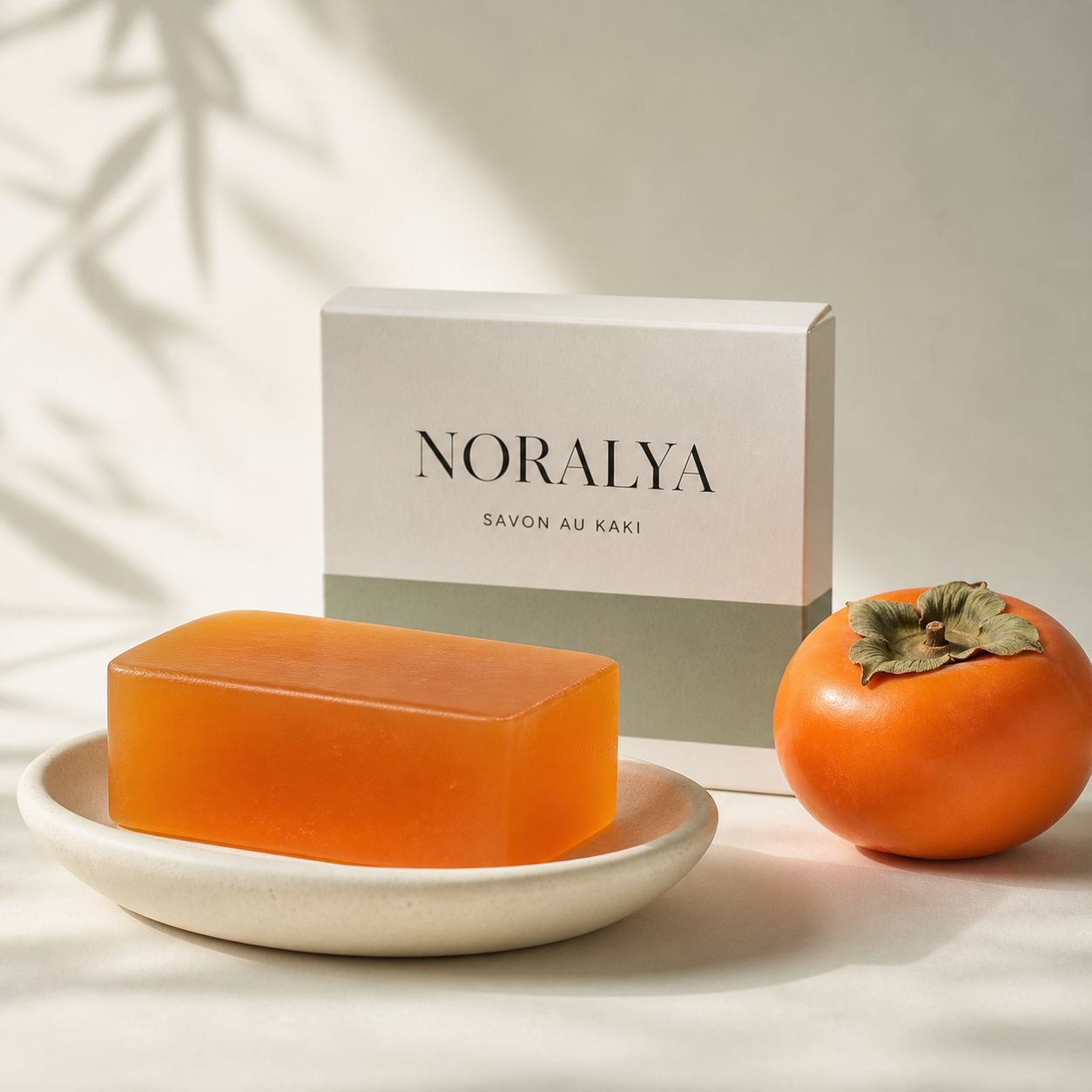 Savon au kaki Noralya en préparation