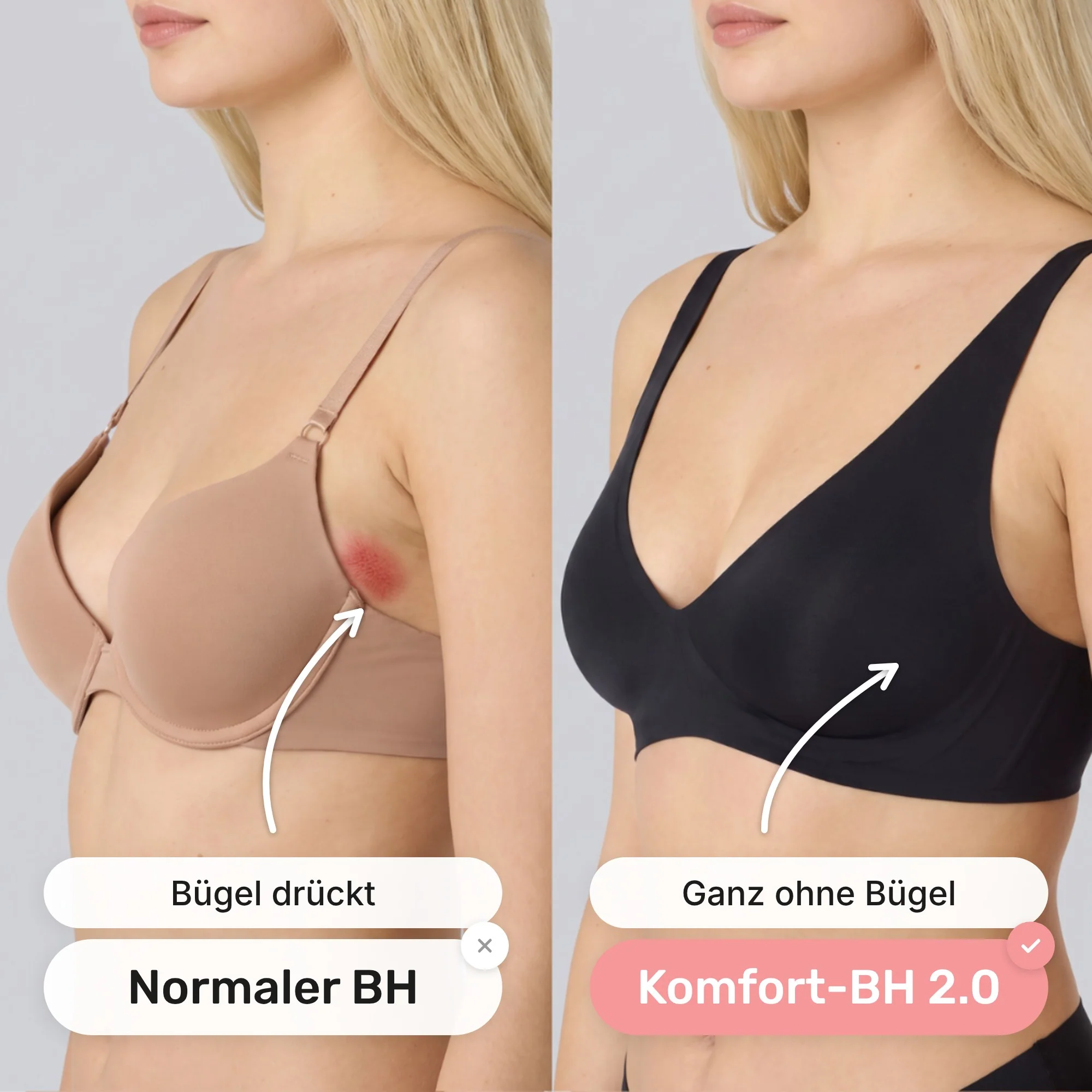 Form ohne Bügel