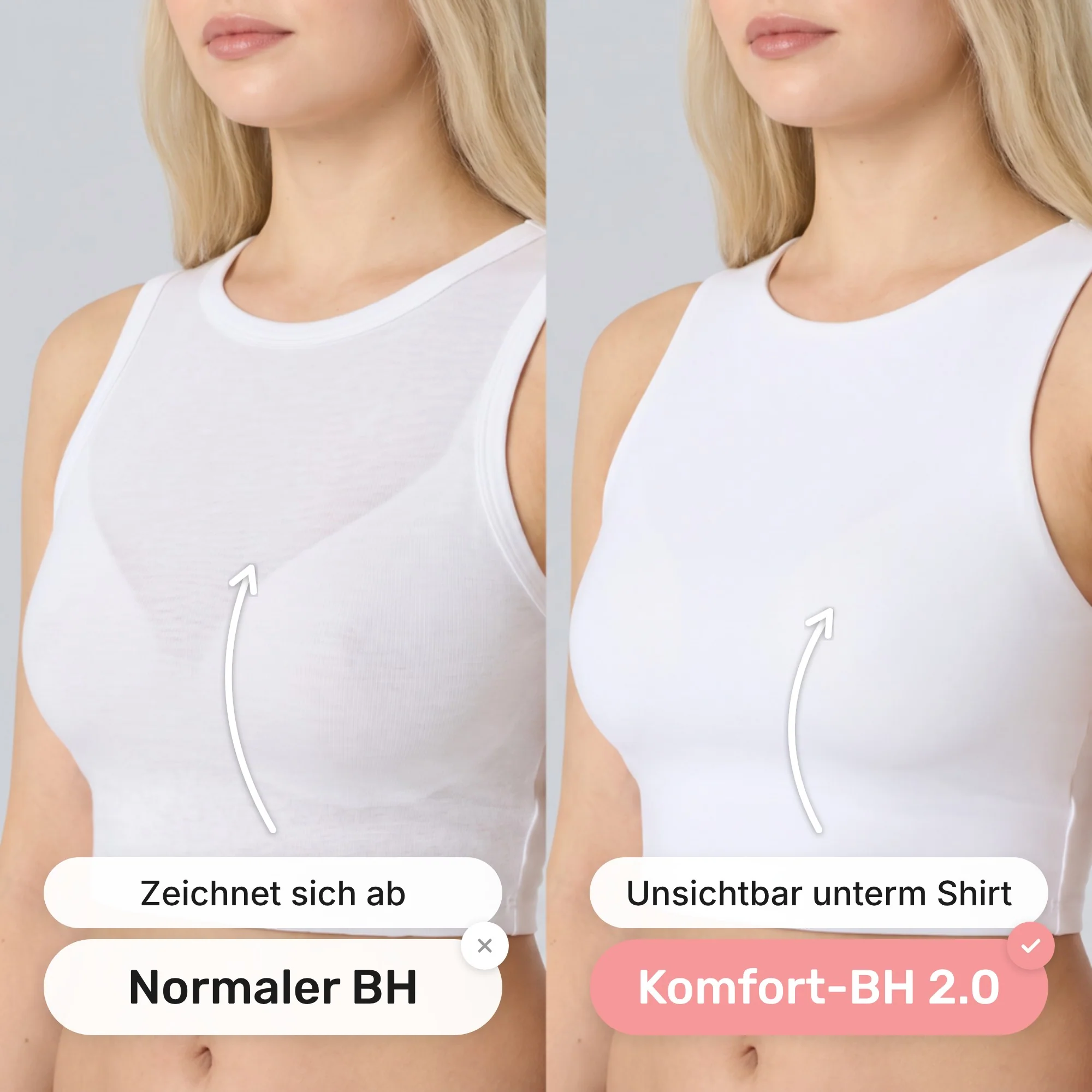 Unsichtbar unter dem Shirt